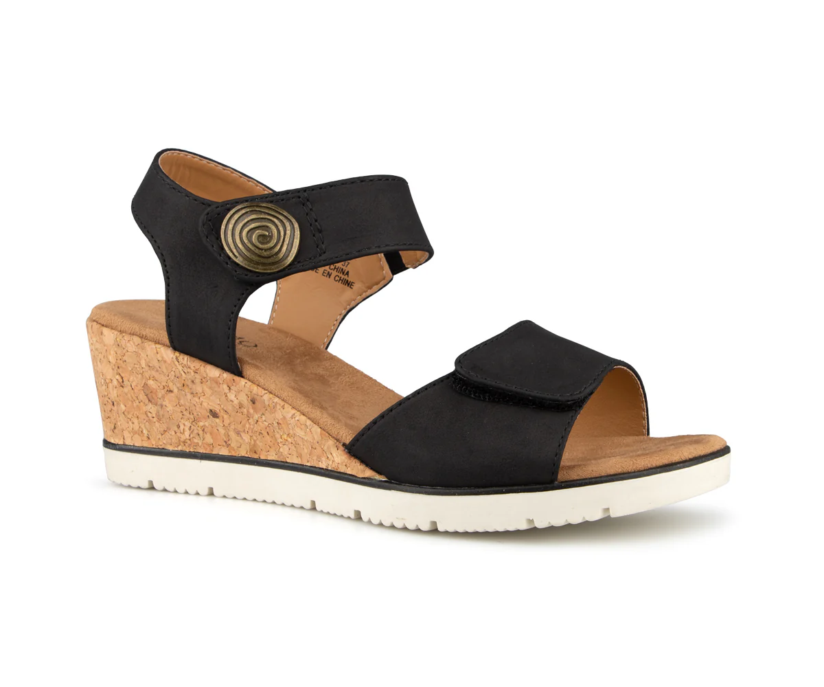 Carambole - Sandales à talon compensé Alberto pour femmes - Image 2