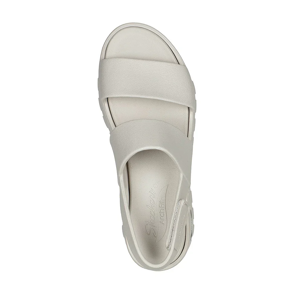 Sandales à talon compensé Skechers pour femmes - Foamies arch fit footsteps - Image 4
