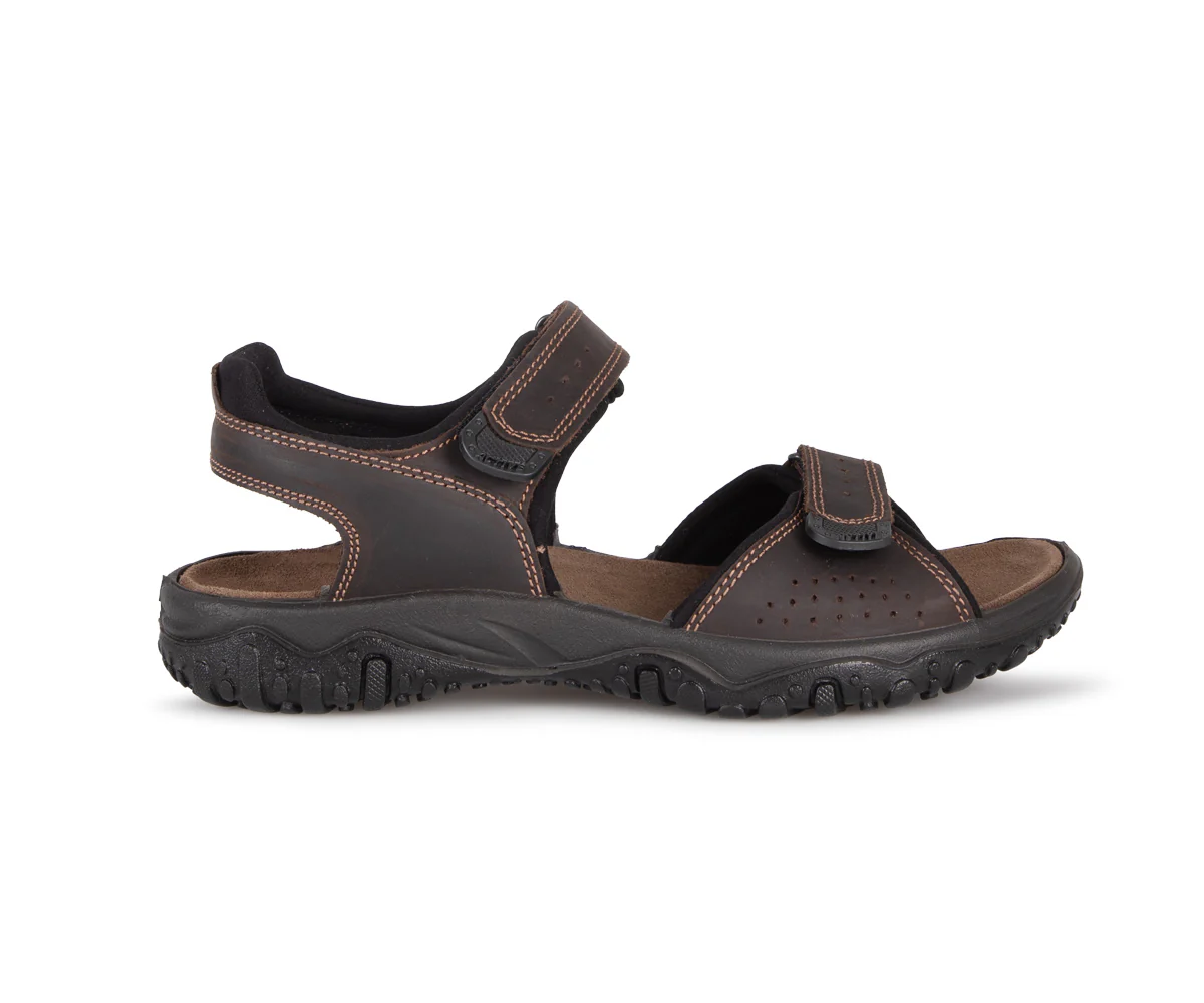 Pacific twin velcro - Sandales sports en cuir Imac pour hommes