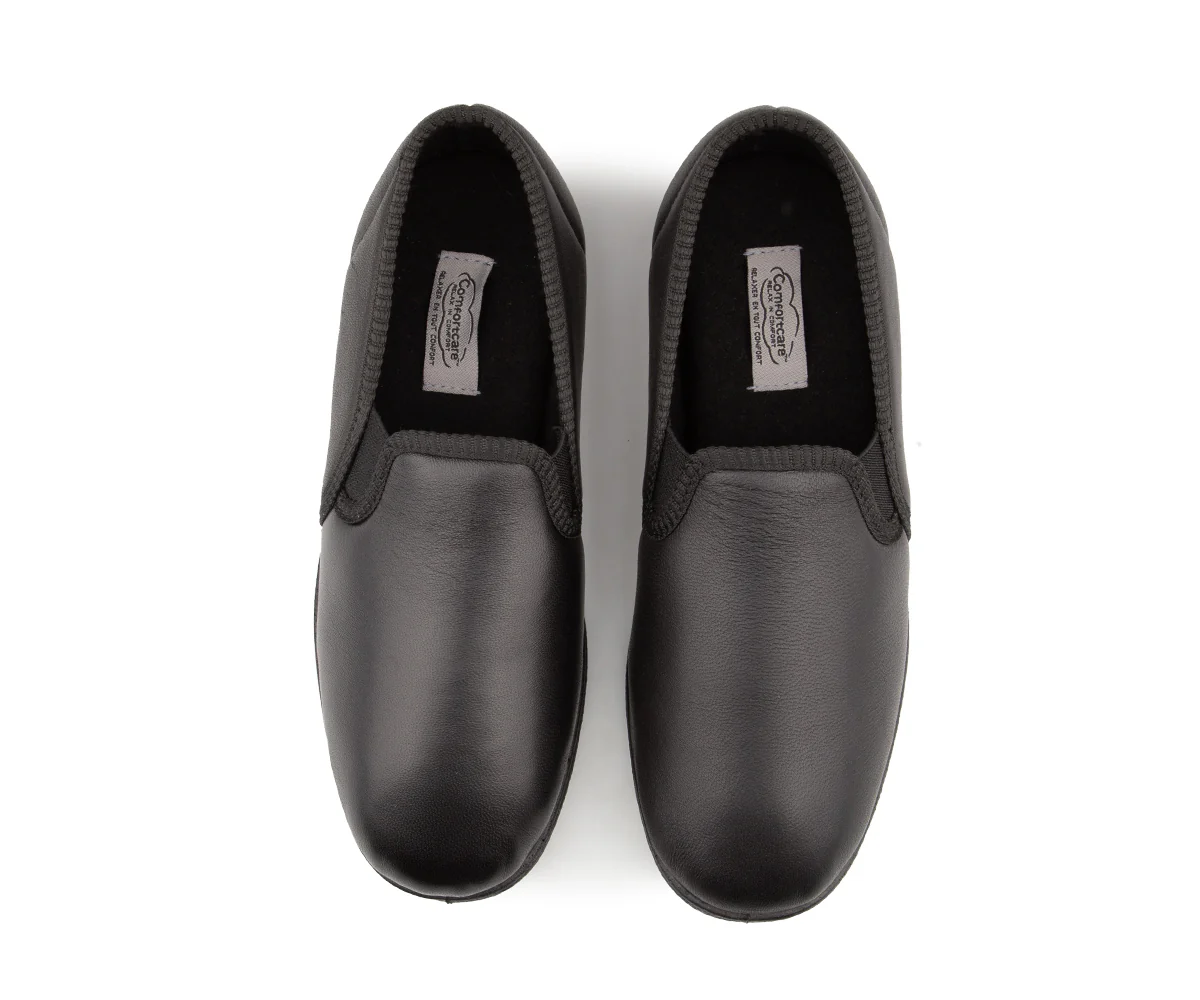 Pantoufles ComfortCare en cuir pour hommes - REALITY - Image 7